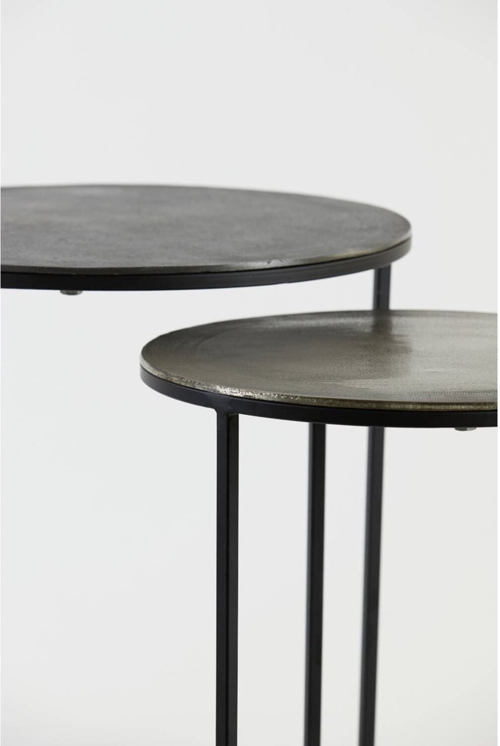 Bijzettafel Talca - Ruw Lood+ant. Lood Light & Living Bijzettafel 6706011