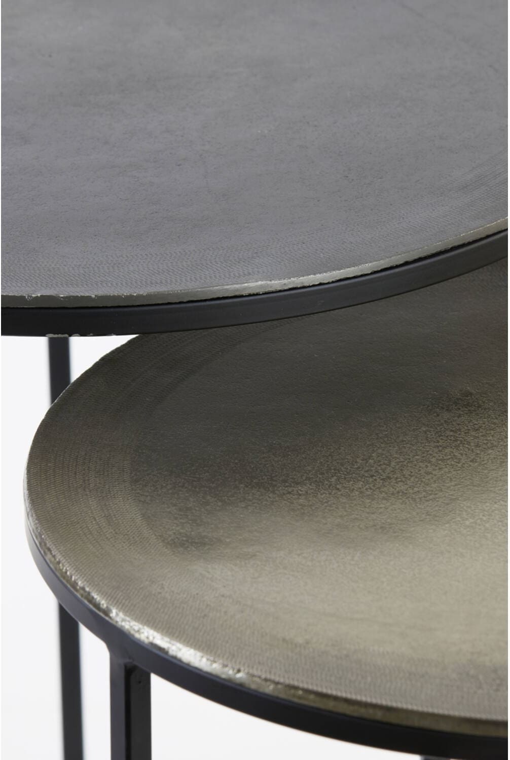 Bijzettafel Talca - Ruw Lood+ant. Lood Light & Living Bijzettafel 6706011