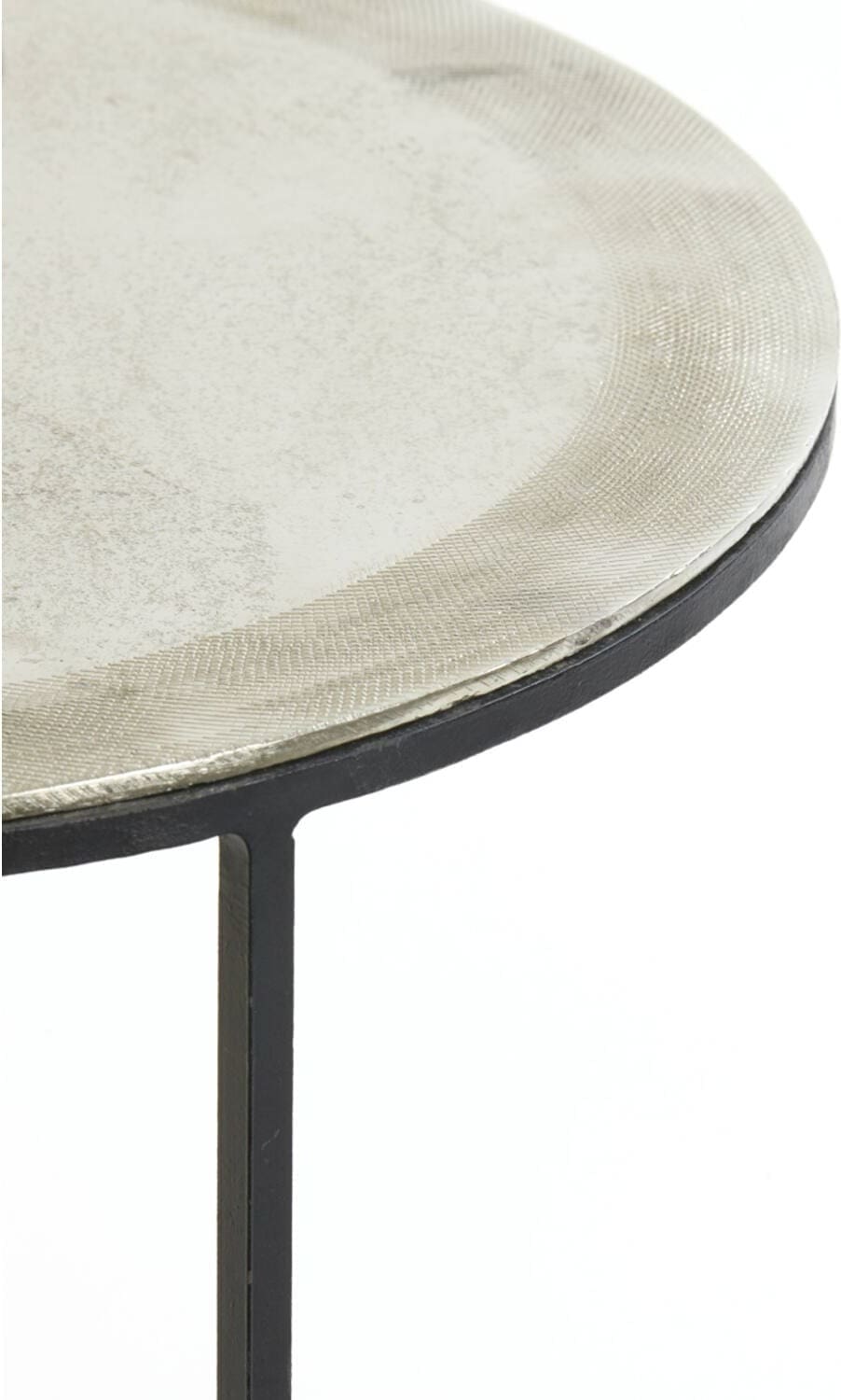 Bijzettafel Talca - Ruw Nikkel Light & Living Bijzettafel 6706057