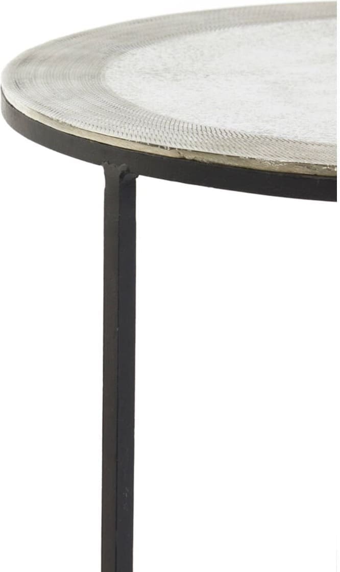 Bijzettafel Talca - Ruw Nikkel Light & Living Bijzettafel 6706057