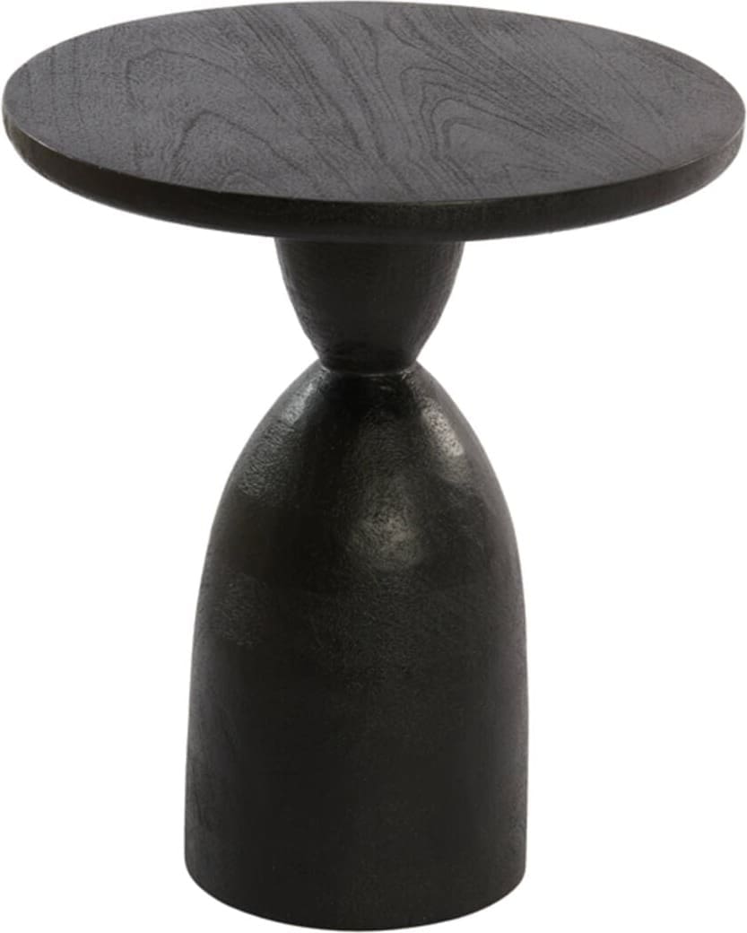 Bijzettafel Torir - Mango Hout Mat Zwart Light & Living Bijzettafel 6783812