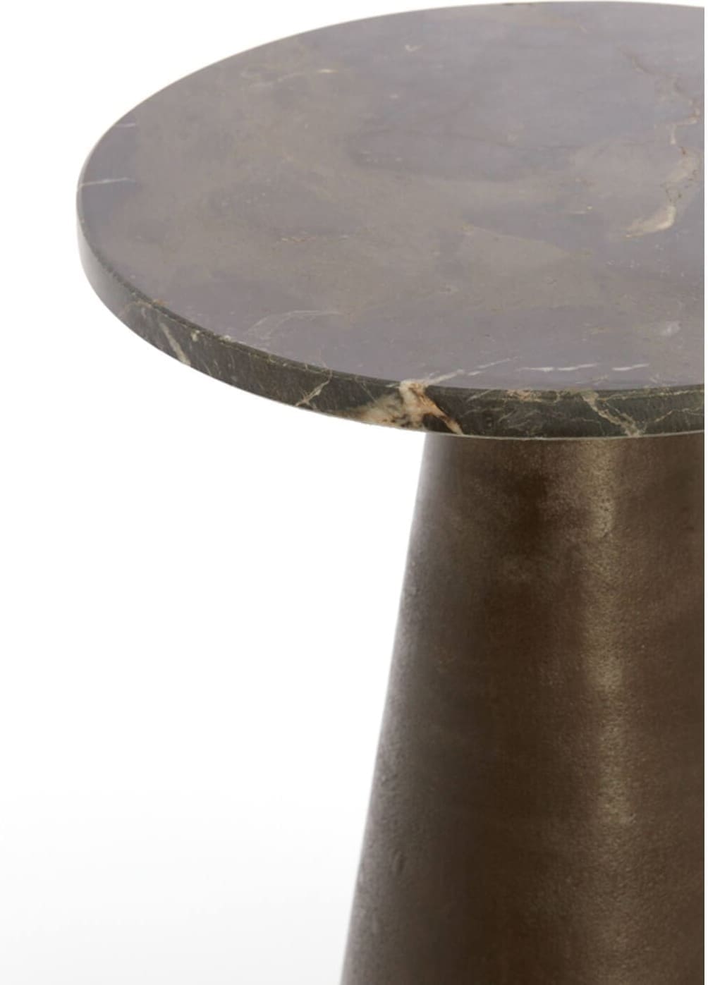 Bijzettafel Ynez - Donker Bruin Marmer+donkr Bruin Light & Living Bijzettafel 6787983
