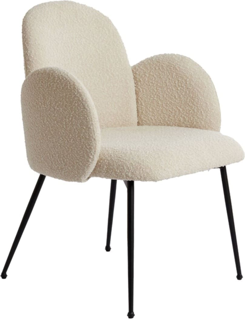 Eetkamerstoel Chiba - Crème+zwart Light & Living Eetkamerstoel 6874743