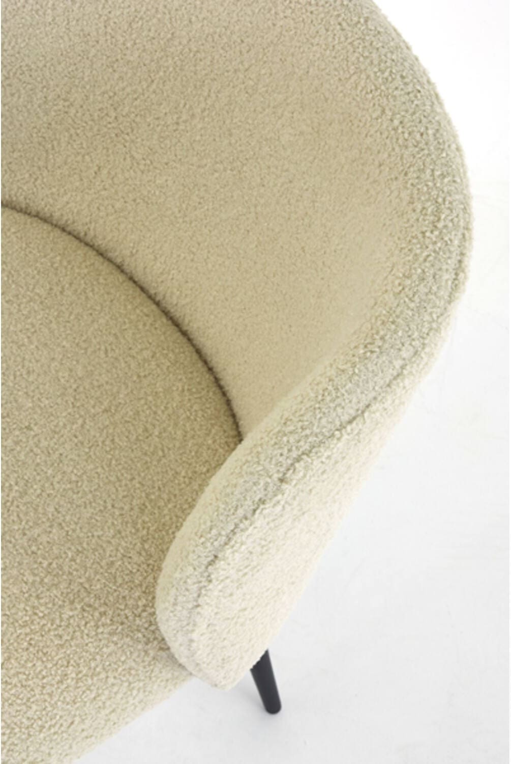 Eetkamerstoel Elyna - Teddy Licht Beige-mat Zwart Light & Living Eetkamerstoel 6772961