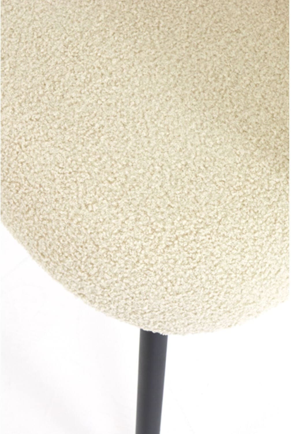 Eetkamerstoel Elyna - Teddy Licht Beige-mat Zwart Light & Living Eetkamerstoel 6772961