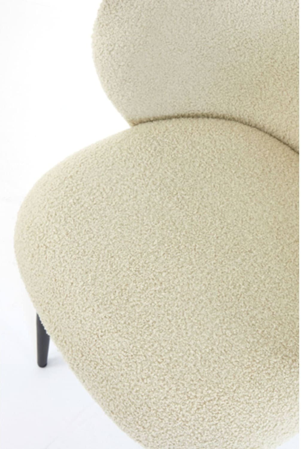 Eetkamerstoel Elyna - Teddy Licht Beige-mat Zwart Light & Living Eetkamerstoel 6772961