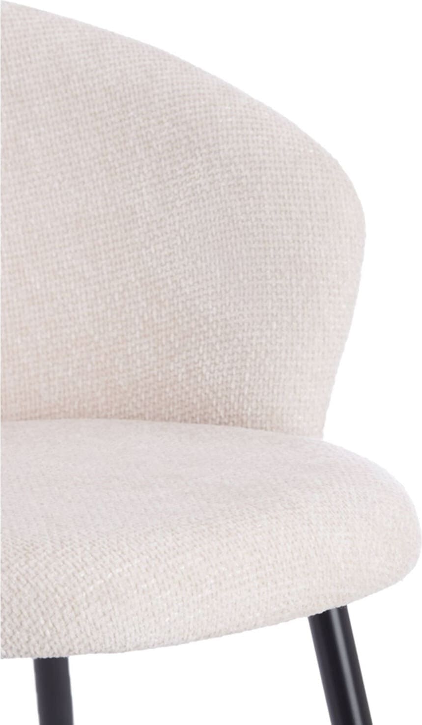 Eetkamerstoel Radaja - Crème+zwart Light & Living Eetkamerstoel 5500843