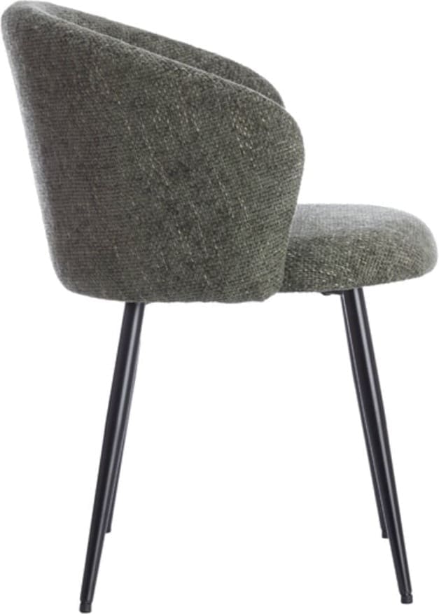 Eetkamerstoel Radaja - Donker Groen+zwart Light & Living Eetkamerstoel 5500878