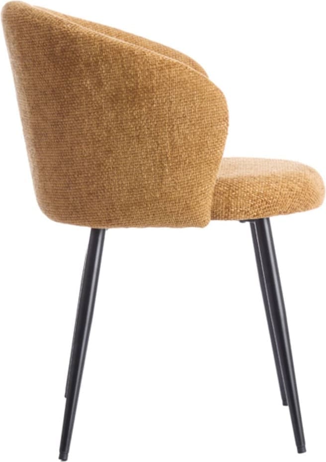 Eetkamerstoel Radaja - Okergeel+zwart Light & Living Eetkamerstoel 5500860