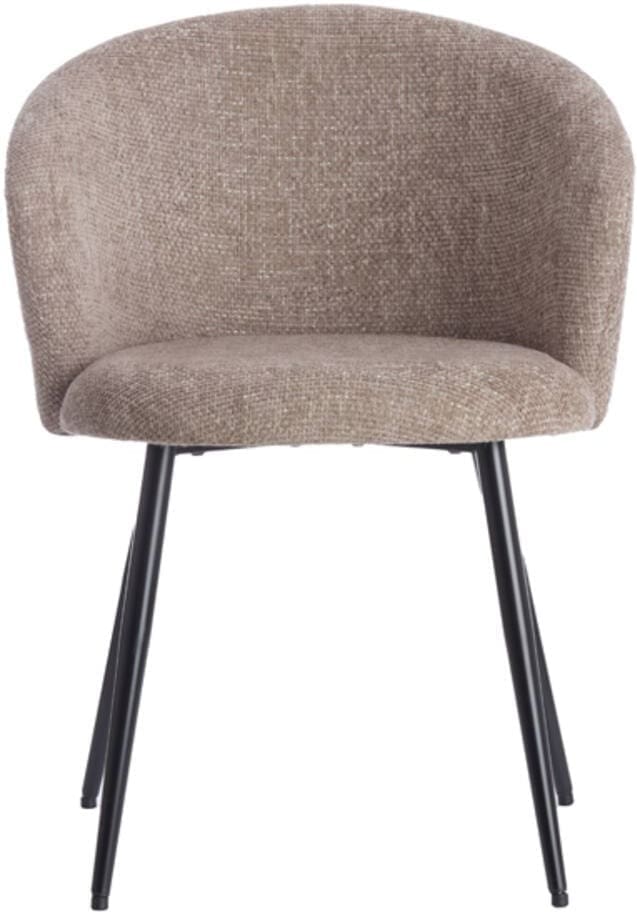 Eetkamerstoel Radaja - Taupe+zwart Light & Living Eetkamerstoel 5500827