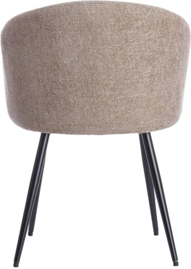 Eetkamerstoel Radaja - Taupe+zwart Light & Living Eetkamerstoel 5500827