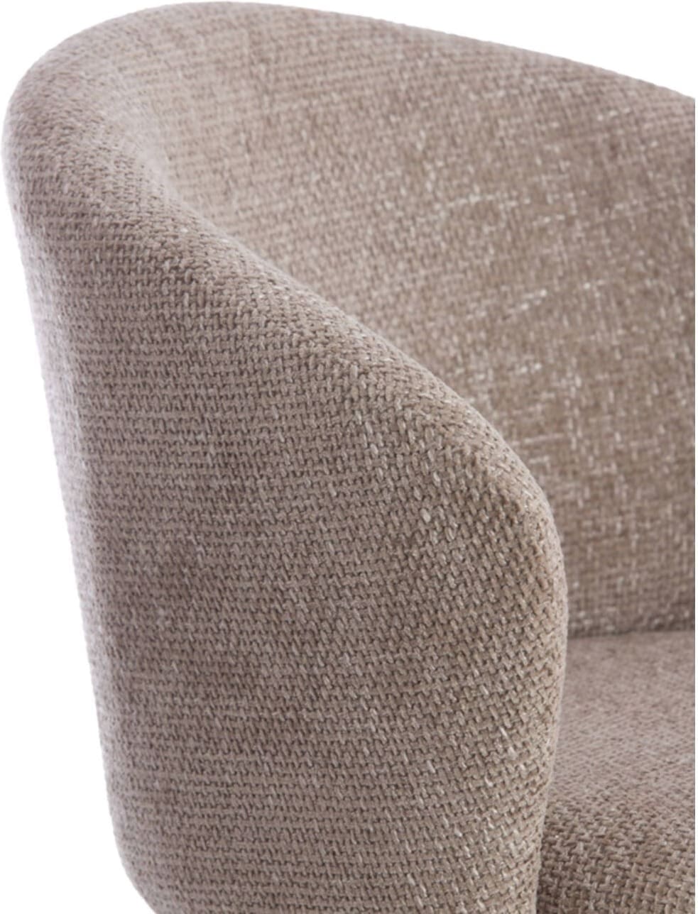 Eetkamerstoel Radaja - Taupe+zwart Light & Living Eetkamerstoel 5500827