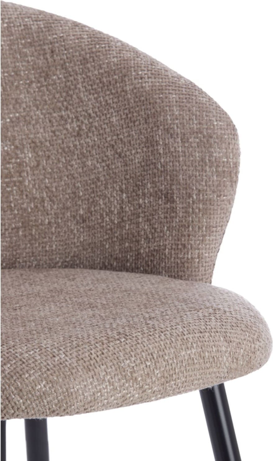 Eetkamerstoel Radaja - Taupe+zwart Light & Living Eetkamerstoel 5500827