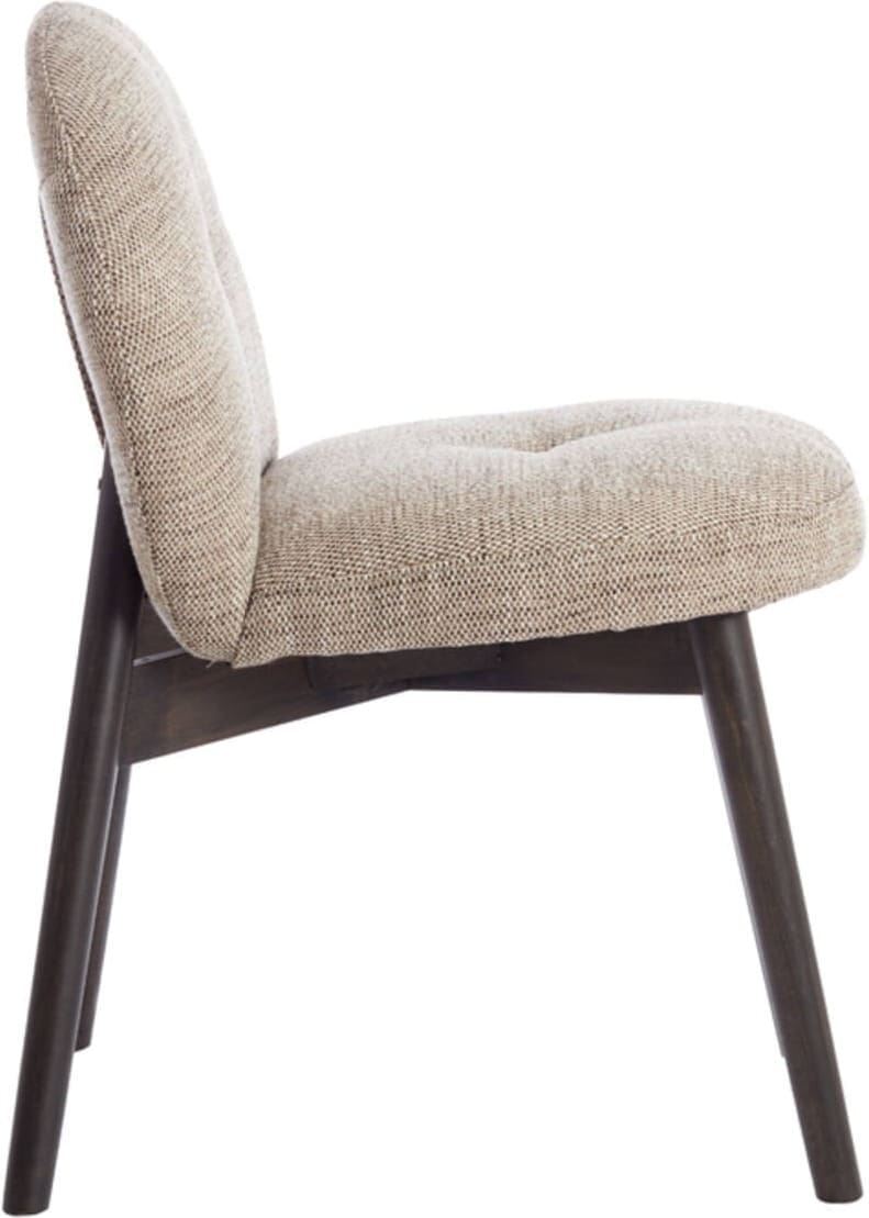 Eetkamerstoel Sinosa - Bruin-crème+hout Dnkr Bruin Light & Living Eetkamerstoel 6795983