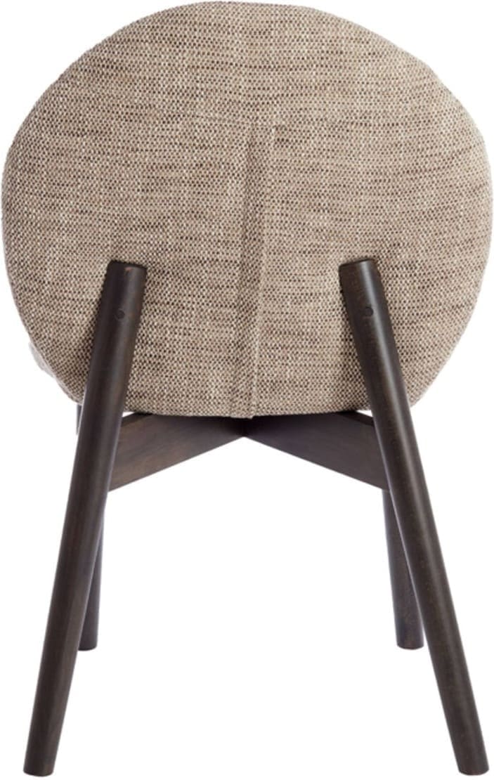 Eetkamerstoel Sinosa - Bruin-crème+hout Dnkr Bruin Light & Living Eetkamerstoel 6795983