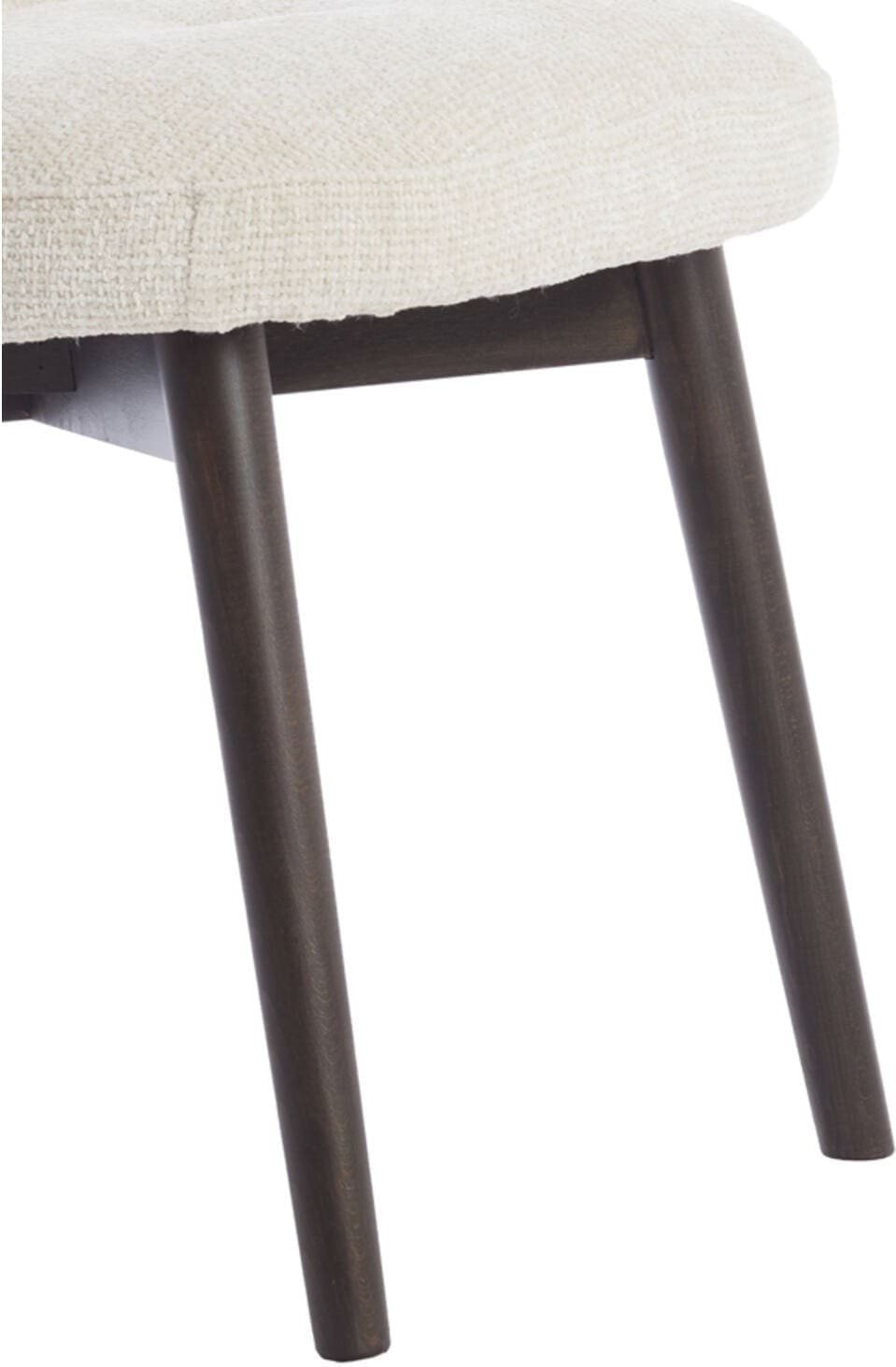 Eetkamerstoel Sinosa - Crème+hout Donker Bruin Light & Living Eetkamerstoel 6795943