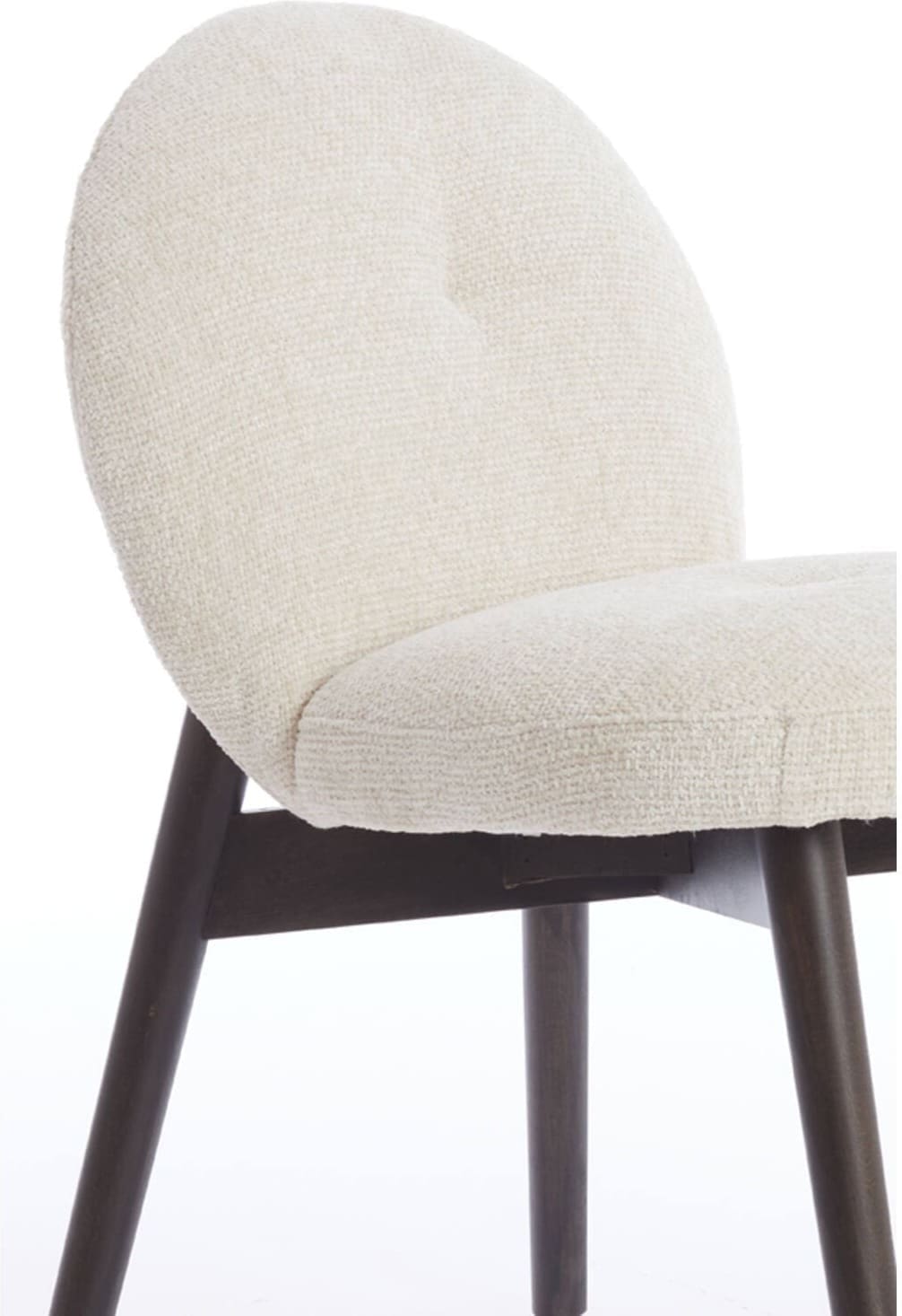 Eetkamerstoel Sinosa - Crème+hout Donker Bruin Light & Living Eetkamerstoel 6795943