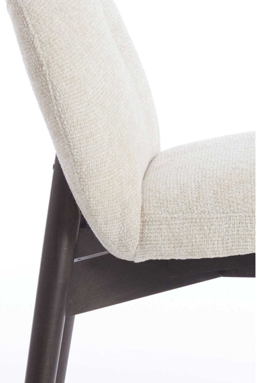 Eetkamerstoel Sinosa - Crème+hout Donker Bruin Light & Living Eetkamerstoel 6795943