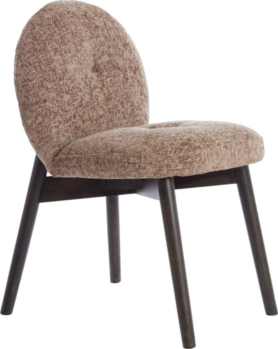 Eetkamerstoel Sinosa - Licht Bruin+hout Dnkr Bruin Light & Living Eetkamerstoel 6795982