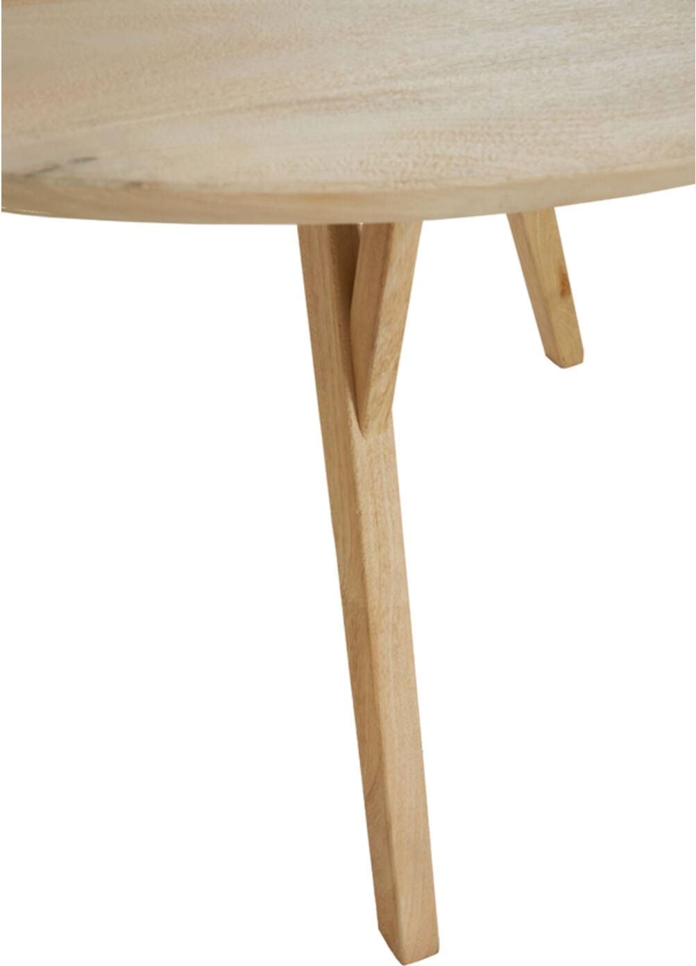 Eettafel Quenza - Mango Hout Naturel Light & Living Eettafel 6774783