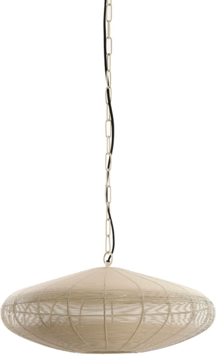 Hanglamp Bahoto - Mat Crème Light & Living Hanglamp 2978043
