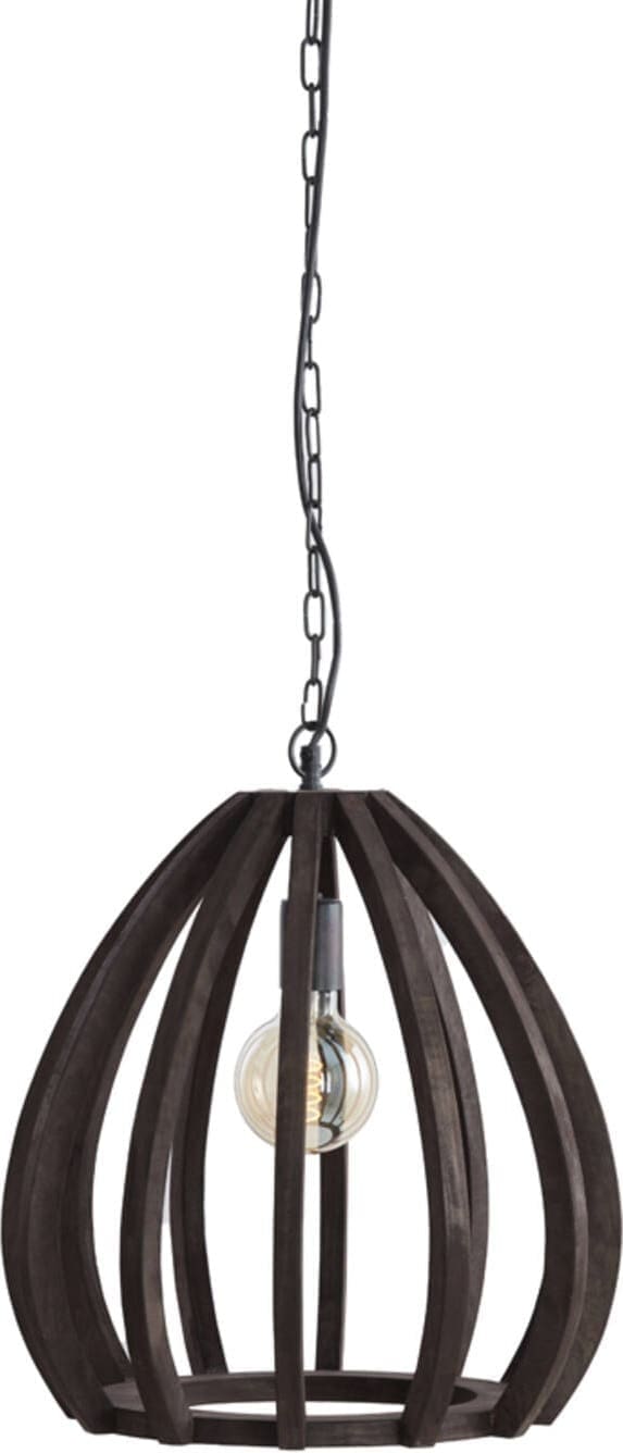 Hanglamp Barsia - Hout Donker Bruin Light & Living Hanglamp 2975290