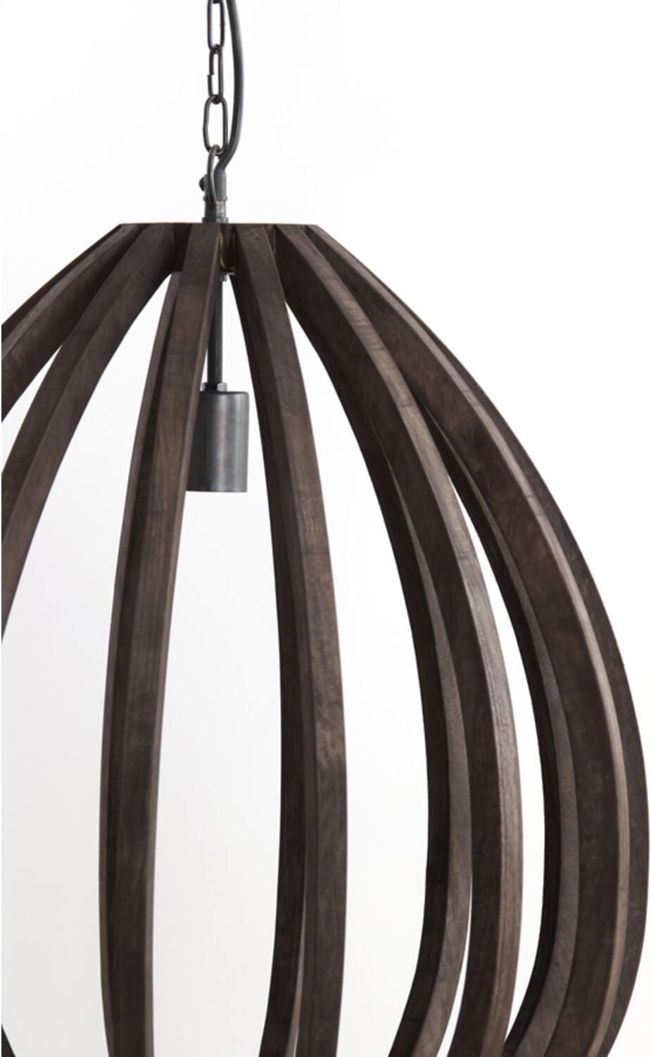 Hanglamp Barsia - Hout Donker Bruin Light & Living Hanglamp 2975290
