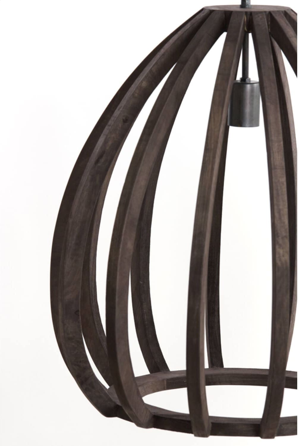 Hanglamp Barsia - Hout Donker Bruin Light & Living Hanglamp 2975290