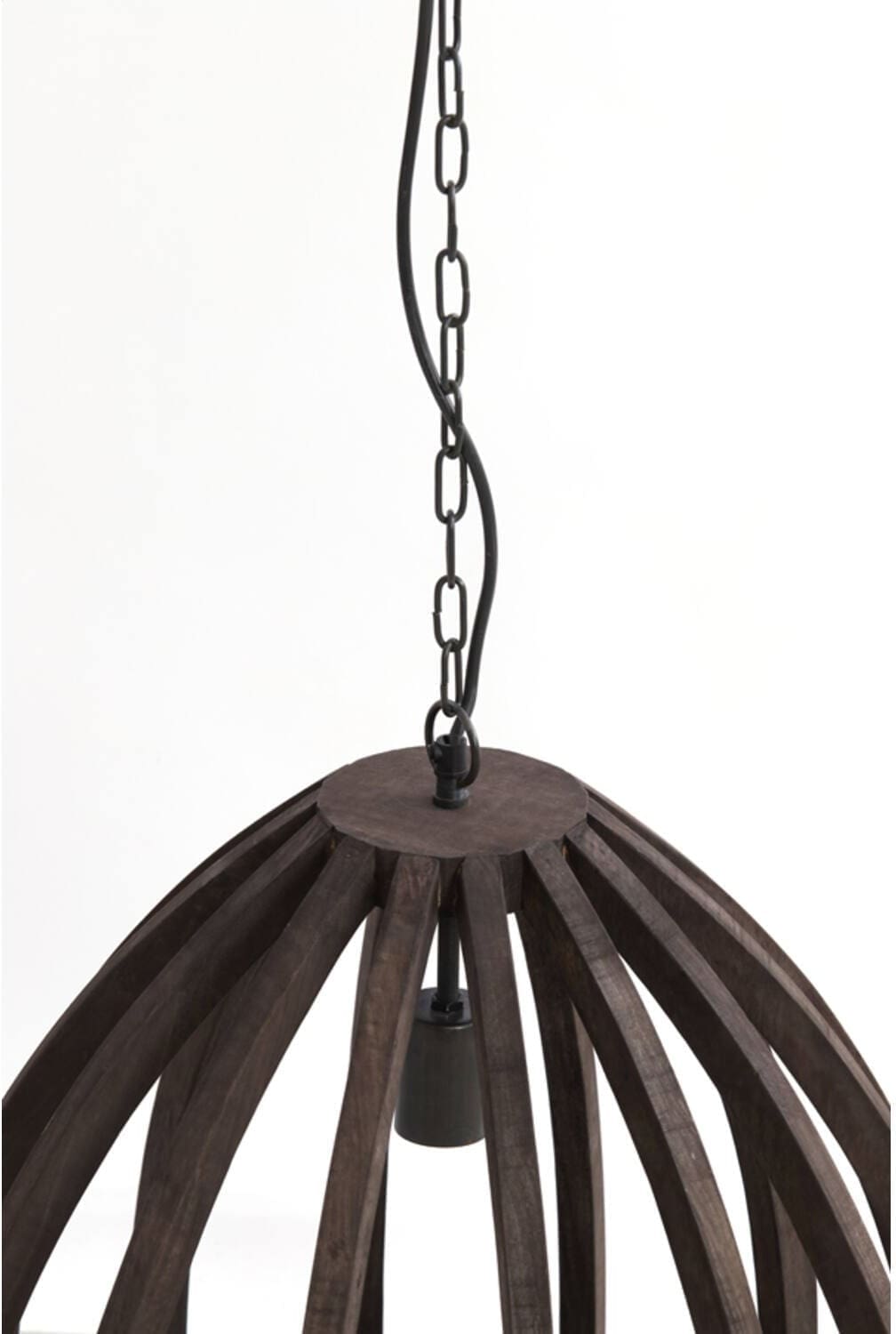 Hanglamp Barsia - Hout Donker Bruin Light & Living Hanglamp 2975290