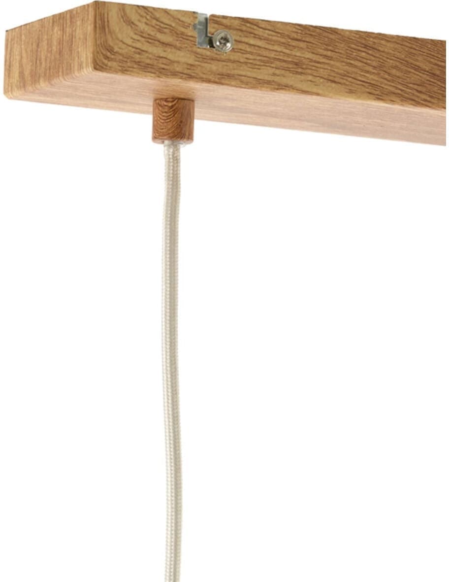 Hanglamp Dania - Hout Print Naturel+touw Crème Light & Living Hanglamp 2980443