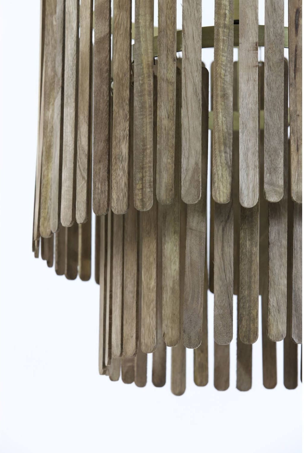 Hanglamp Gularo - Hout Bruin+brons Light & Living Hanglamp 2950464