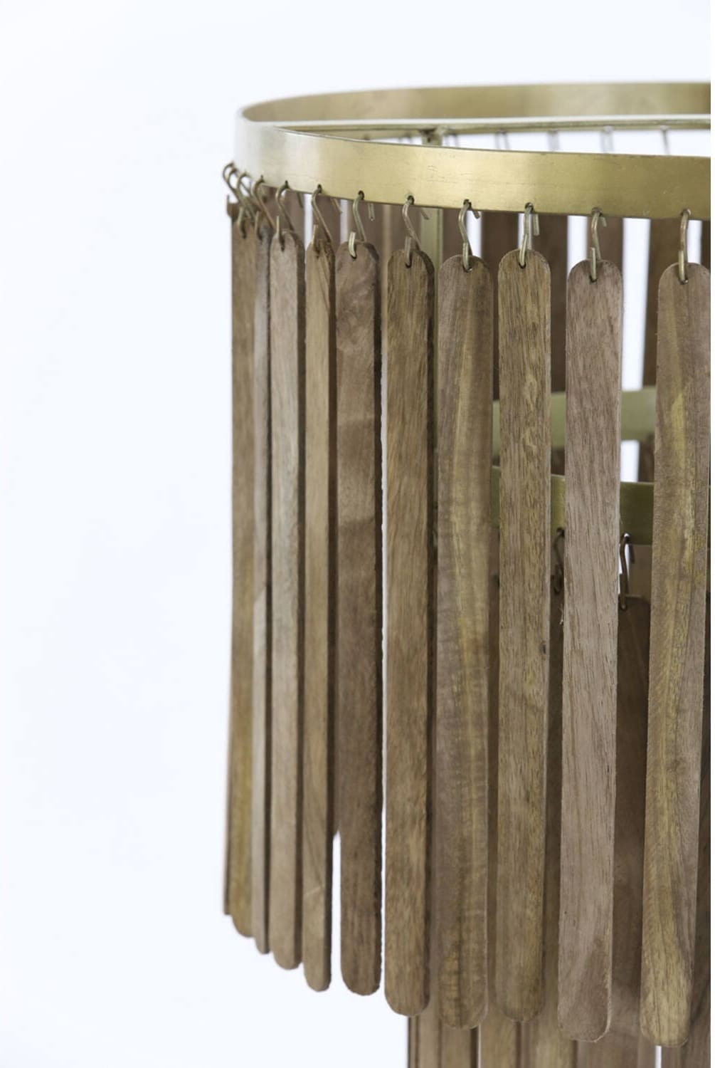 Hanglamp Gularo - Hout Bruin+brons Light & Living Hanglamp 2950464