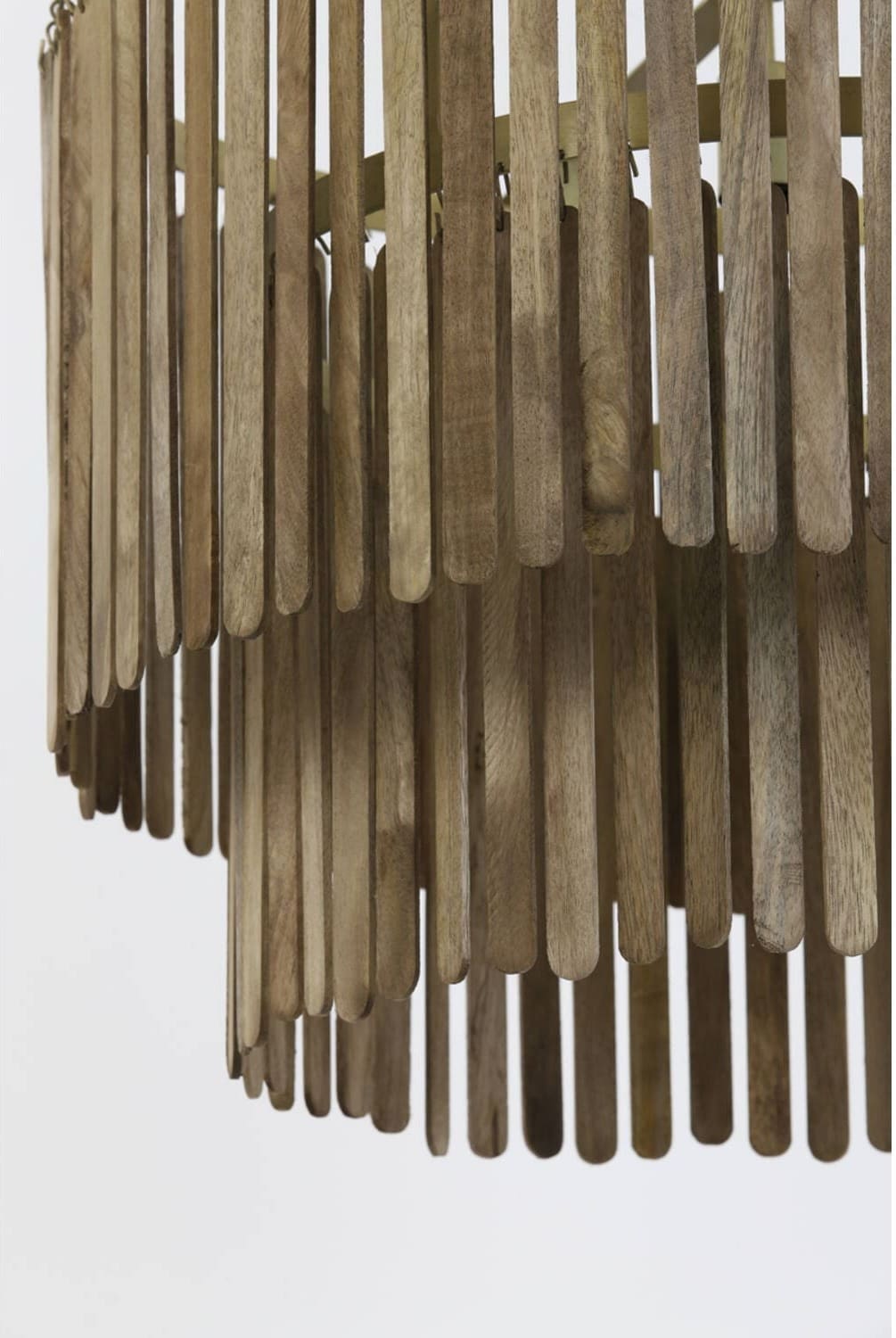Hanglamp Gularo - Hout Bruin+brons Light & Living Hanglamp 2950564