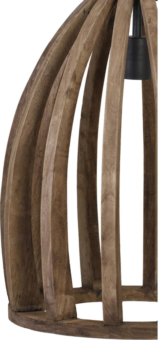Hanglamp Haranka - Hout Donker Bruin Light & Living Hanglamp 2932784