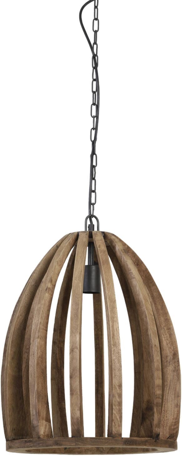 Hanglamp Haranka - Hout Donker Bruin Light & Living Hanglamp 2932784