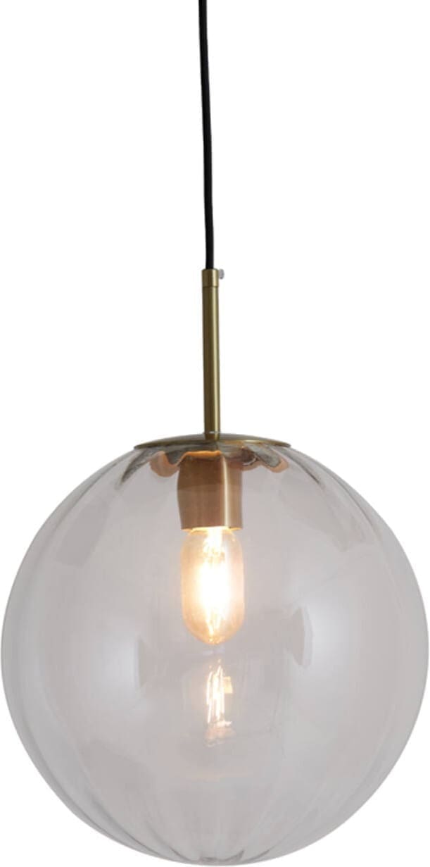 Hanglamp Magdala - Glas Licht Grijs+goud Light & Living Hanglamp 2957227