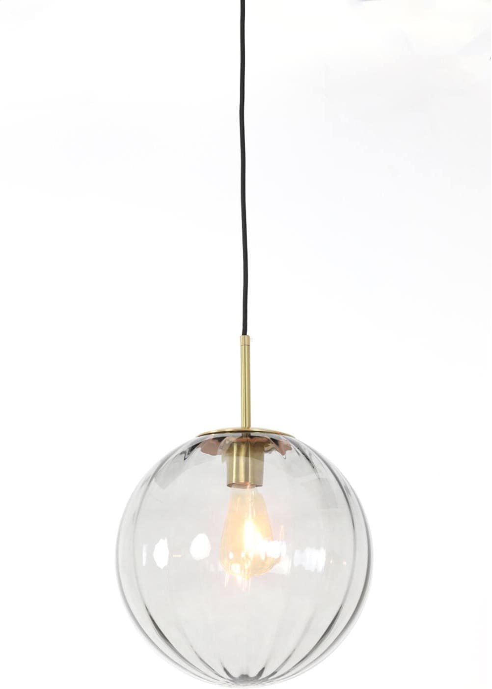 Hanglamp Magdala - Glas Licht Grijs+goud Light & Living Hanglamp 2957227