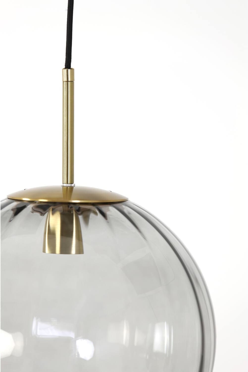 Hanglamp Magdala - Glas Licht Grijs+goud Light & Living Hanglamp 2957227