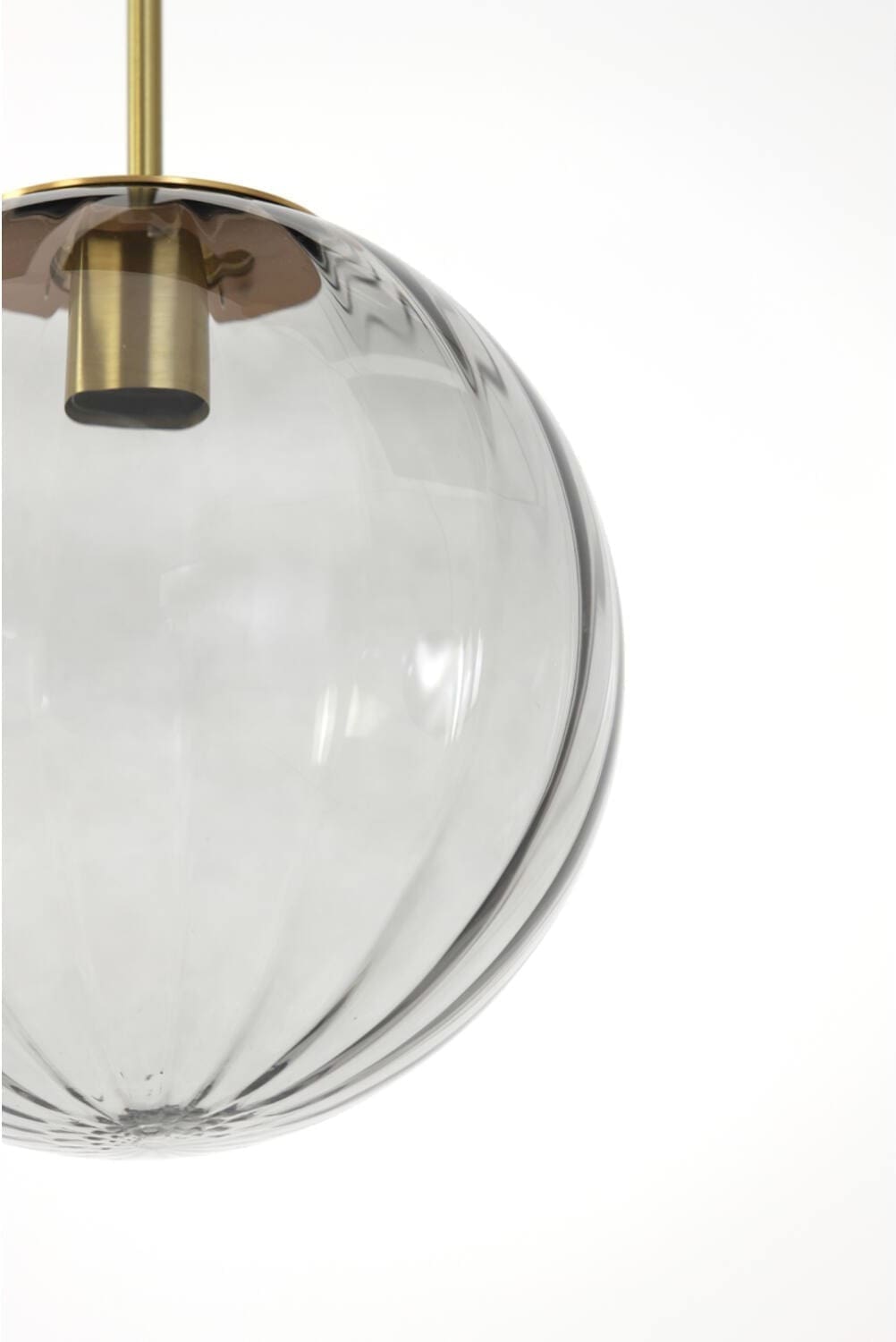 Hanglamp Magdala - Glas Licht Grijs+goud Light & Living Hanglamp 2957227