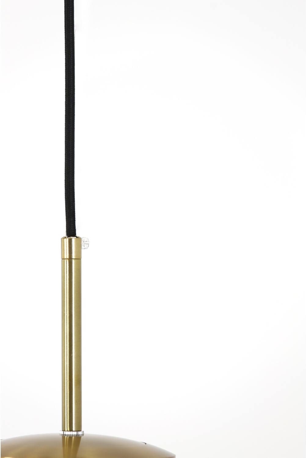 Hanglamp Magdala - Glas Licht Grijs+goud Light & Living Hanglamp 2957227