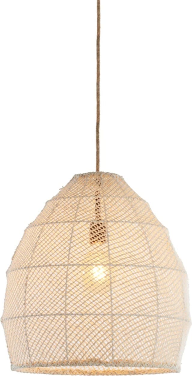 Hanglamp Makassar - Zijde Crème Light & Living Hanglamp 2979643