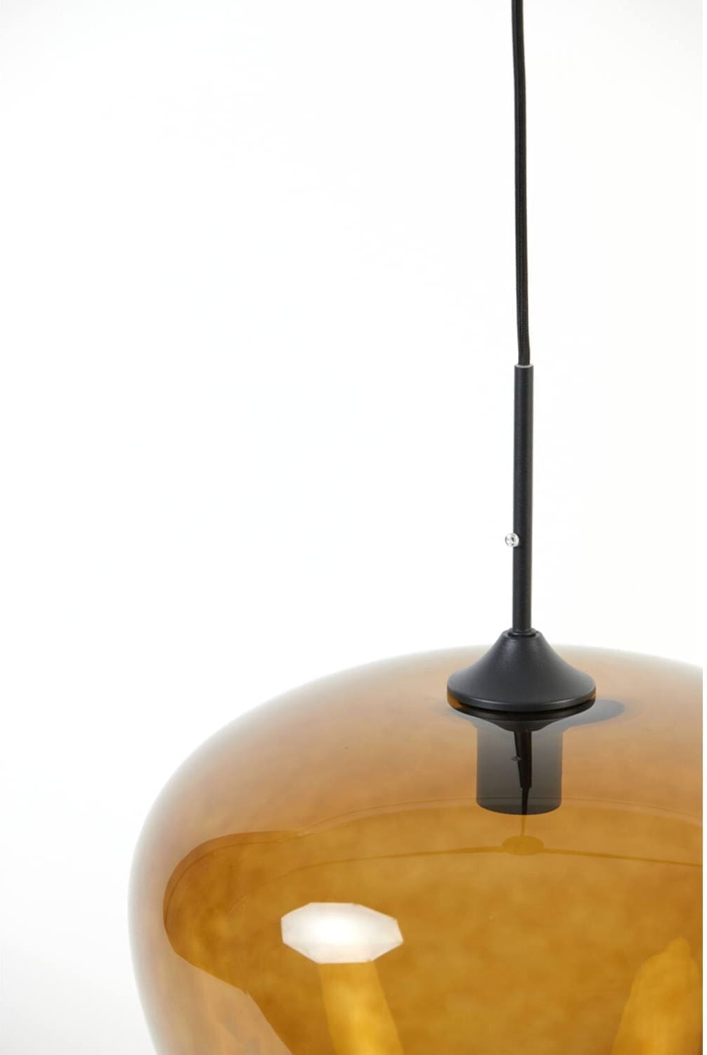 Hanglamp Mayson - Glas Bruin-zwart Light & Living Hanglamp 2952418