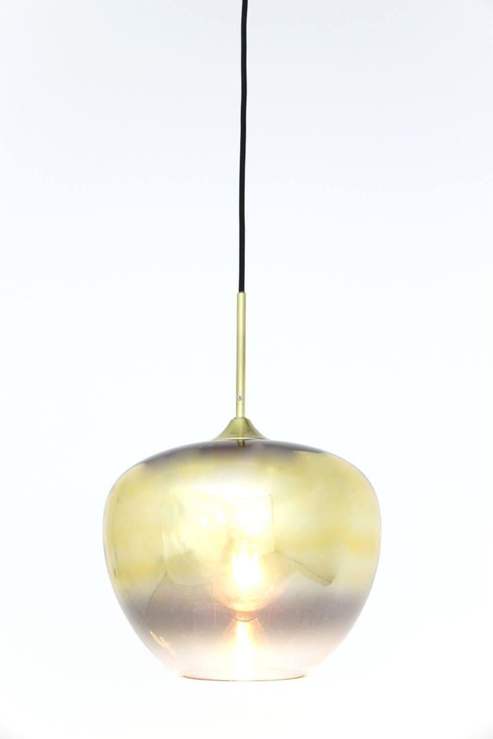 Hanglamp Mayson - Glas Goud-helder+goud Light & Living Hanglamp 2952385