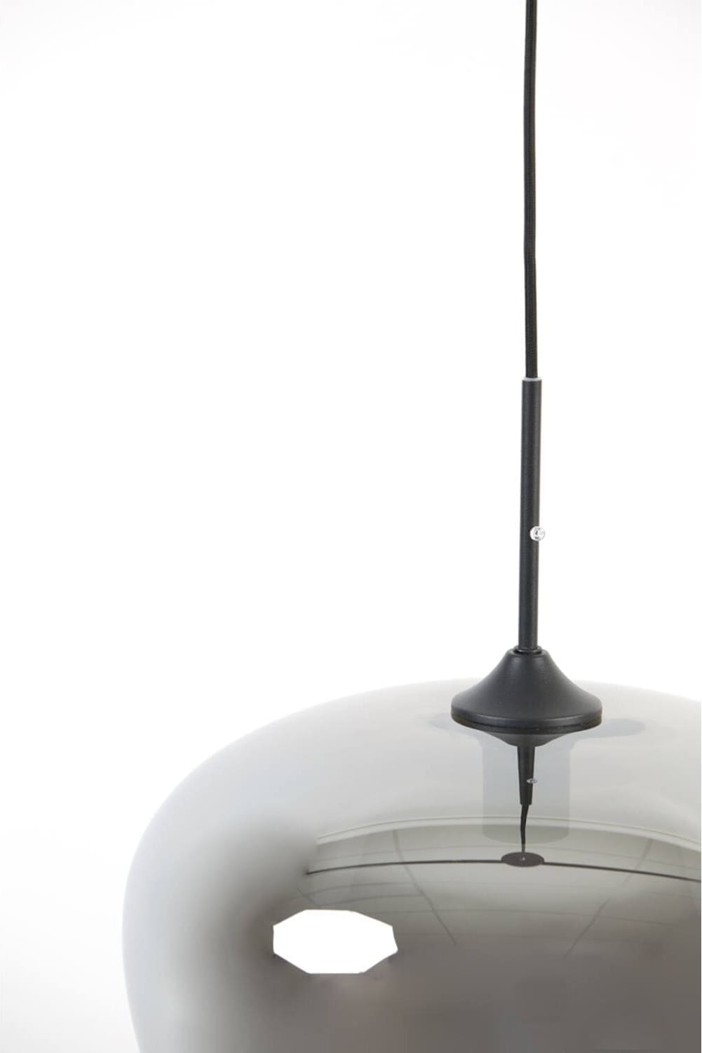 Hanglamp Mayson - Smoke Glas-mat Zwart Light & Living Hanglamp 2952412