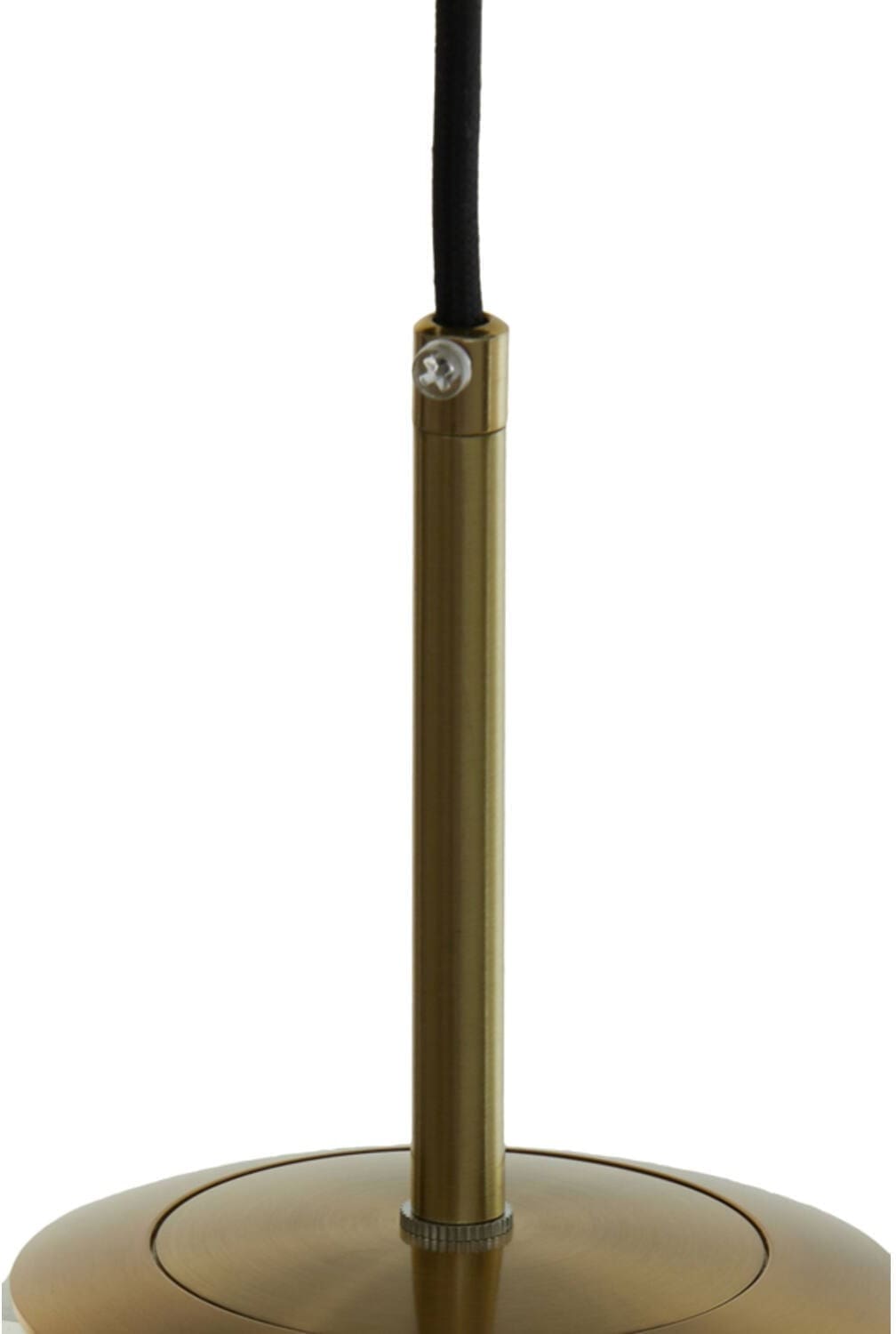 Hanglamp Medina - Antiek Brons+glas Amber Light & Living Hanglamp 2958885