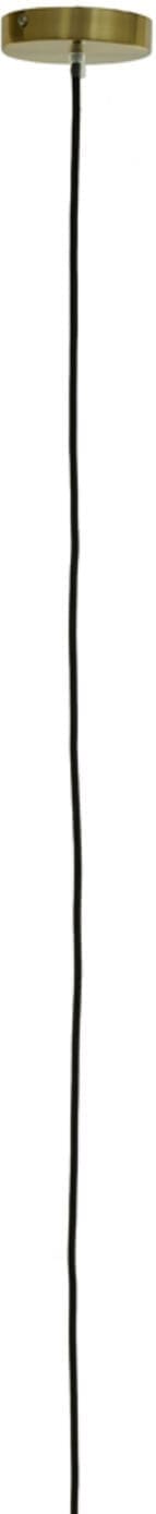 Hanglamp Medina - Antiek Brons+glas Amber Light & Living Hanglamp 2958885