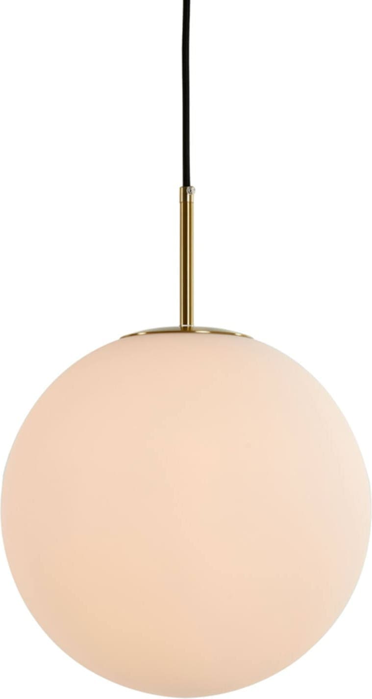 Hanglamp Medina - Antiek Brons+glas Mat Wit Light & Living Hanglamp 2958826