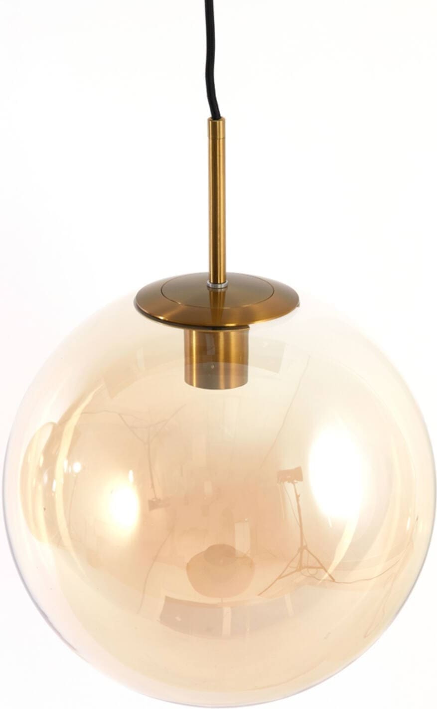 Hanglamp Medina - Glas Amber+goud Light & Living Hanglamp 2974485