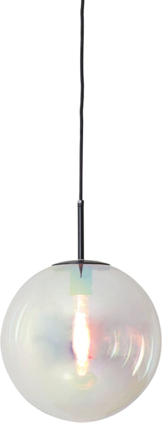 Hanglamp Medina - Glas Rainbow+zwart Light & Living Hanglamp 2957200