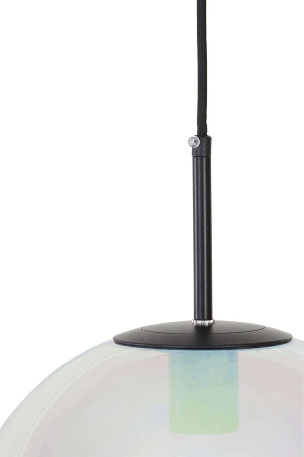 Hanglamp Medina - Glas Rainbow+zwart Light & Living Hanglamp 2957200